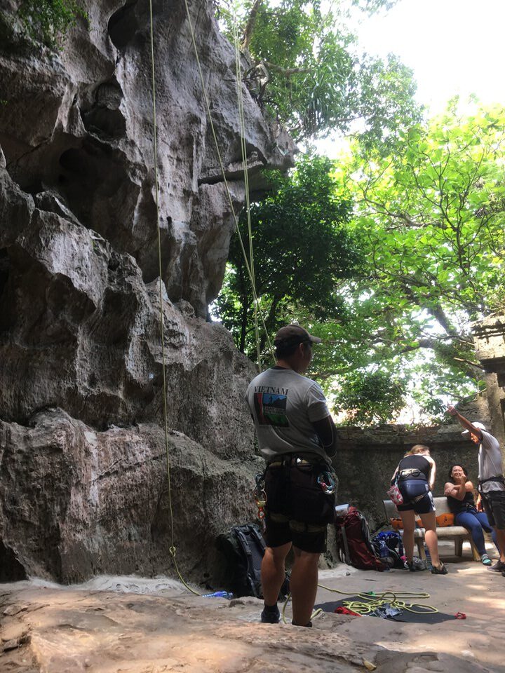 五行山のクライミング