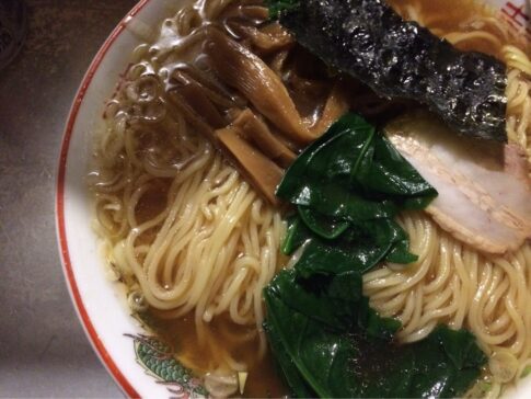 屋台のラーメン