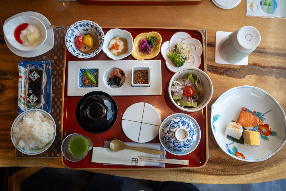 柚富の郷 彩岳館の朝食