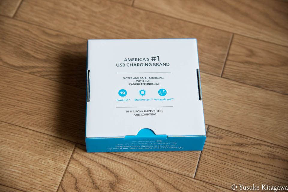 Anker PowerPort4の箱の裏面