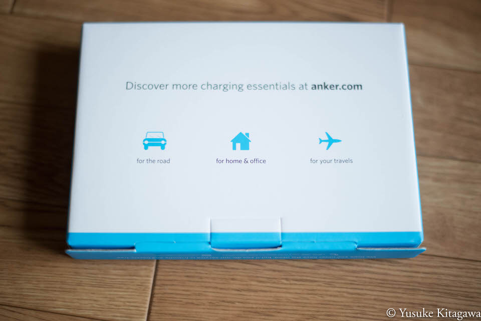 Anker Power Core20100の箱の裏面
