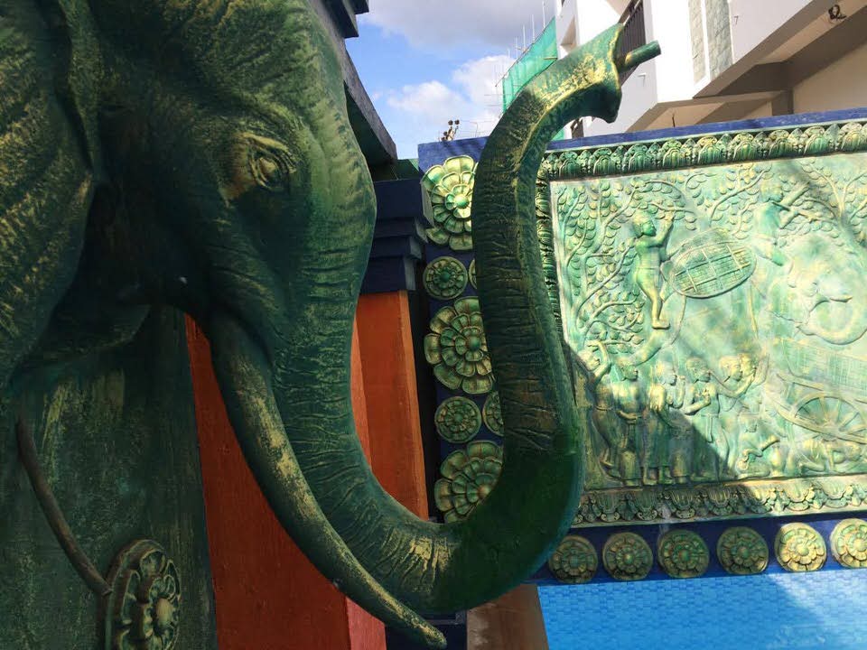 色を塗る過程