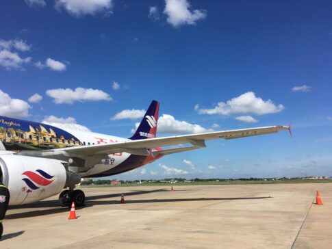 アンコールエアーの飛行機