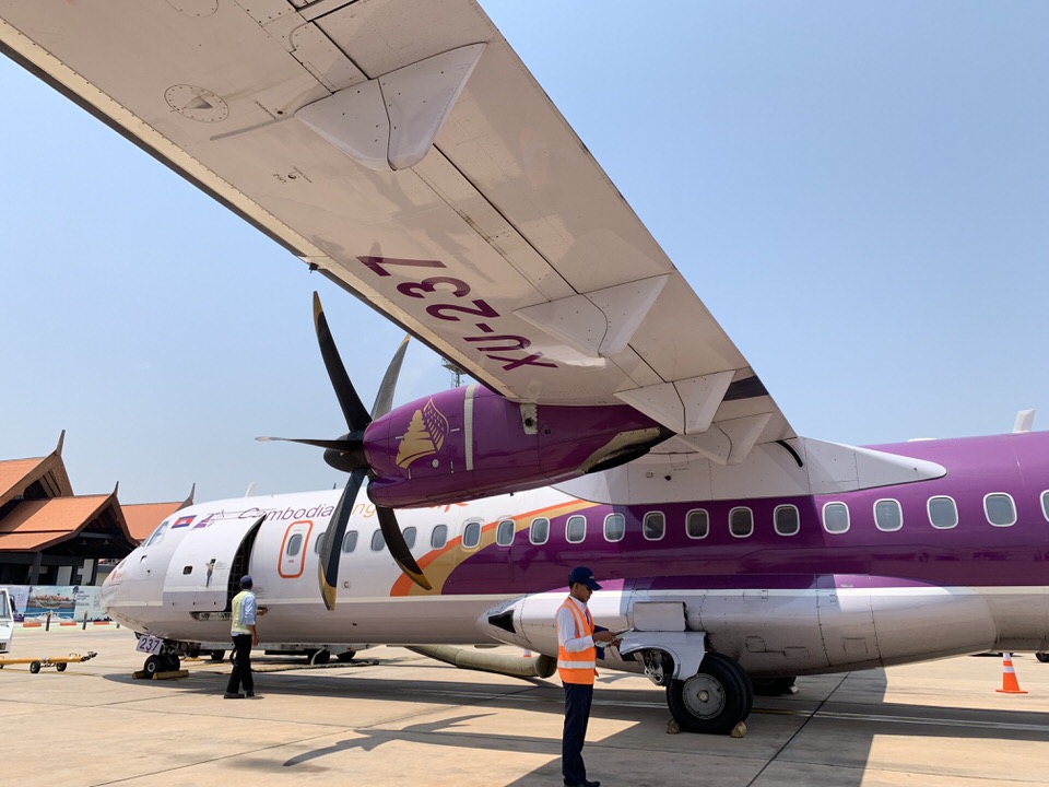シェムリアップから乗った飛行機
