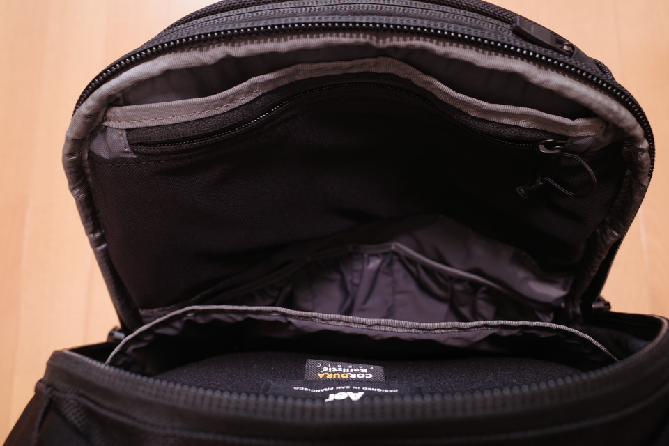 AerのFit Pack 3のスリーブポケット