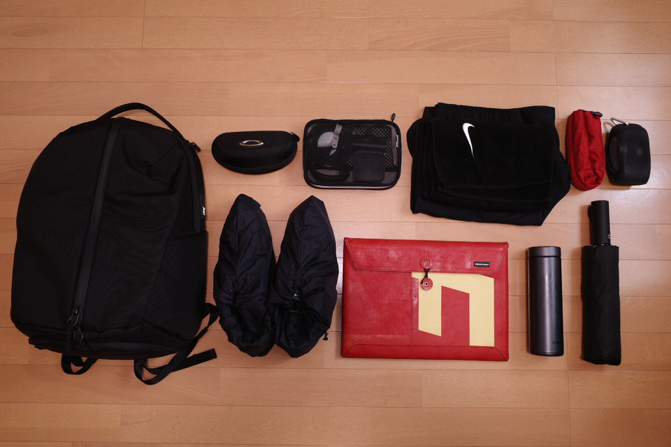 AerのFit Pack 3のカバンの中身