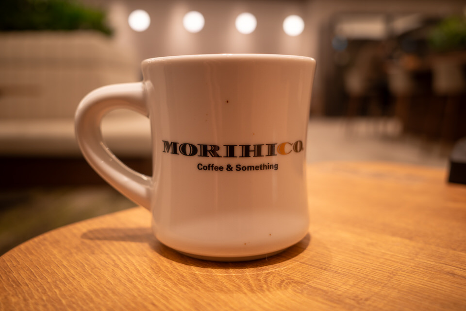 モリヒココーヒーのマグカップ