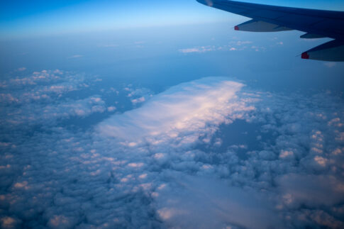 飛行機から見た雲