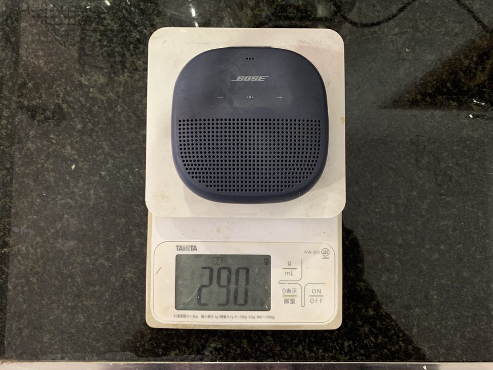 BOSEのBluetoothスピーカーSoundLink Microの重量