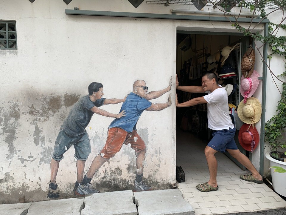 ペナン島の壁画