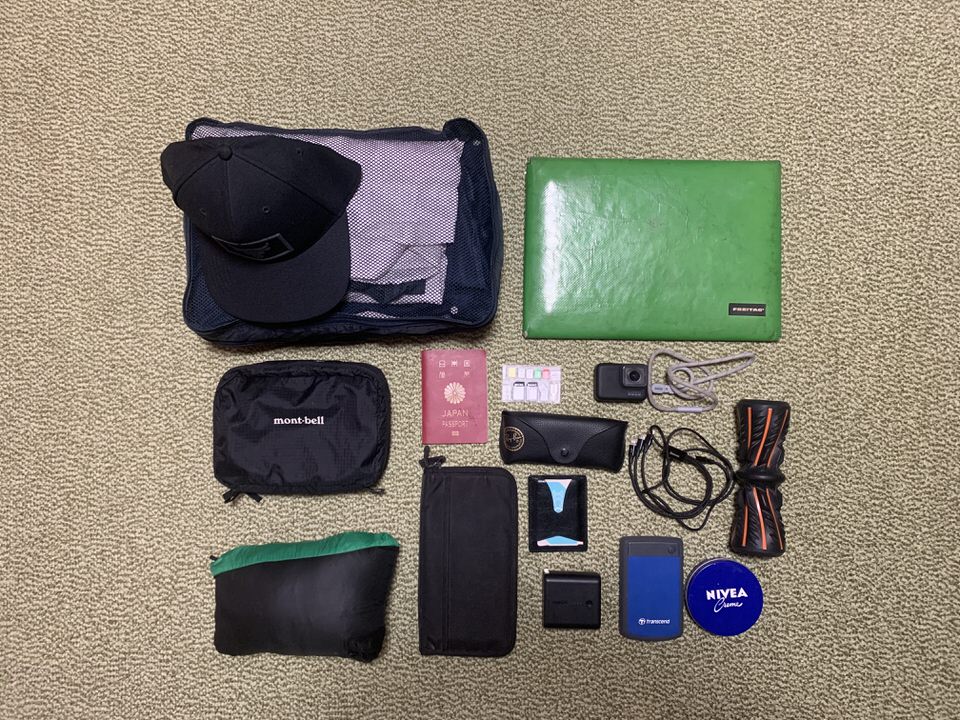 真冬の日本へ一時帰国する時のカバンの中身