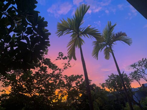 カンボジアの夕焼け