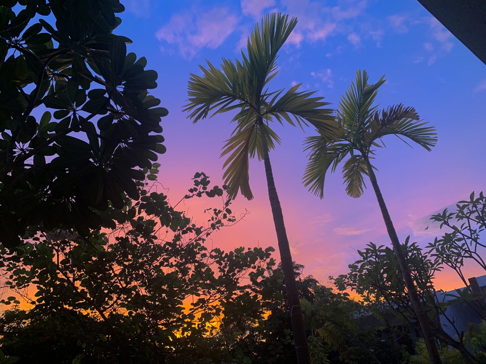 カンボジアの夕焼け