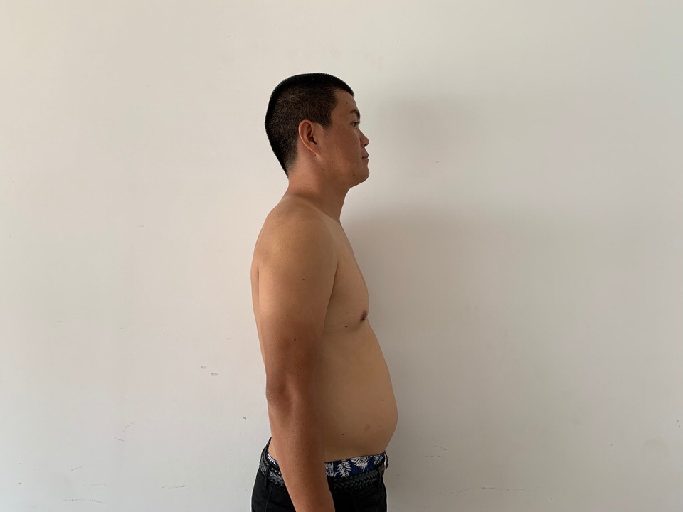 アブローラー始める前の横から