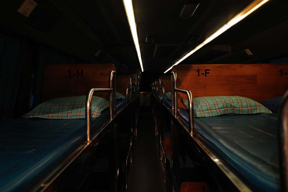 Giant Ibisのナイトバス車内