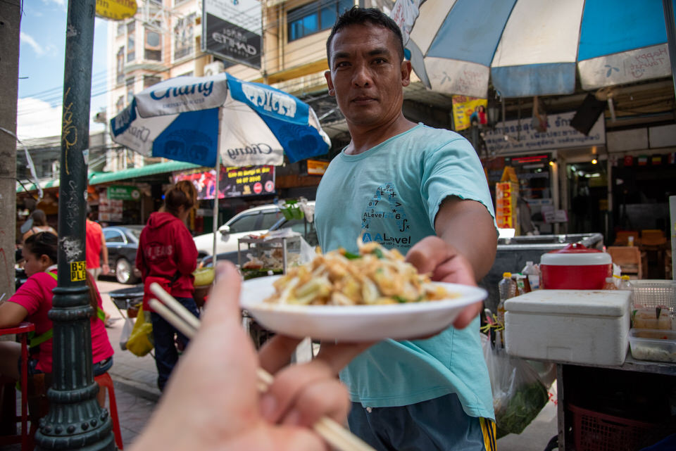 バンコクのローカル屋台にて