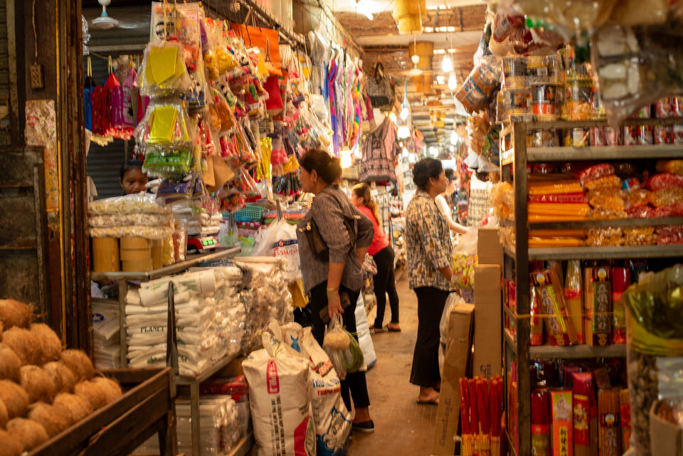 シェムリアップのオールドマーケット