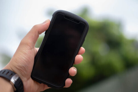 iPhoneXSを持った感じ