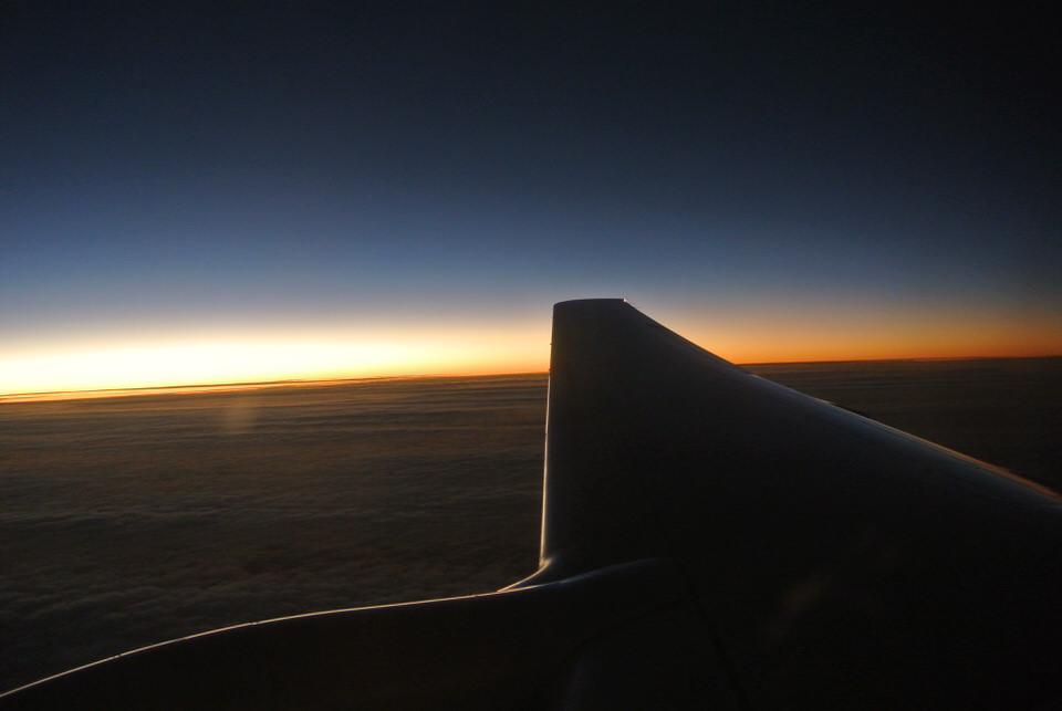 飛行機からの景色