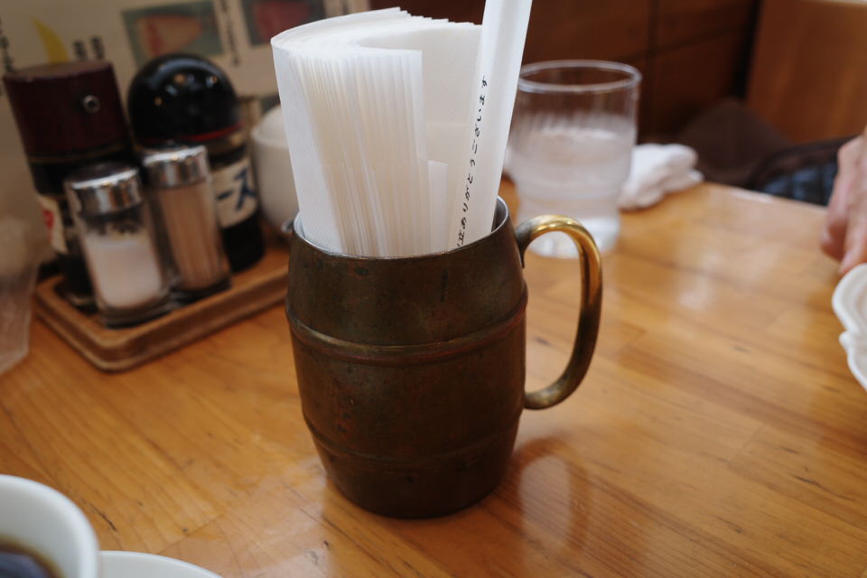 Cafe de あすかの紙ナプキン